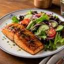 Salmon & garden salad